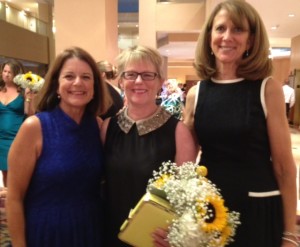 Suzanne, Heidi & Janet at Heidi's daughters wedding at The Brooklyn Bridge!