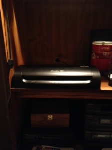 Sleeker version of a laminator