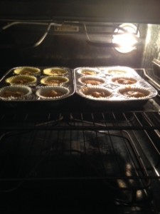 Muffins in the oven