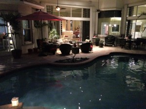 Pool view of Jon's home