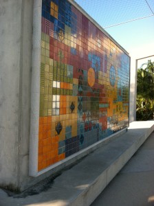 Ceramic Wall at The Botanical Gardens