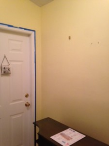 The Foyer is now Little Dipper Yellow