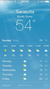 Today's Temp in Sarasota