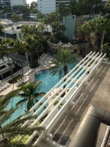 View from my room at the Hyatt Sarasota