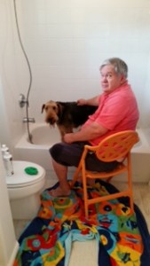 Duncan and Doug at Bathtime.