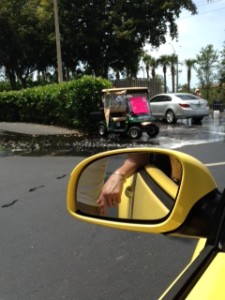 Getting a bath at work