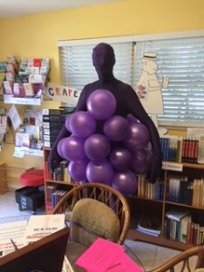 Grapeman with Victor E behind him!