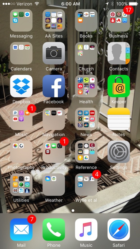 Alphabetical Apps in Folders