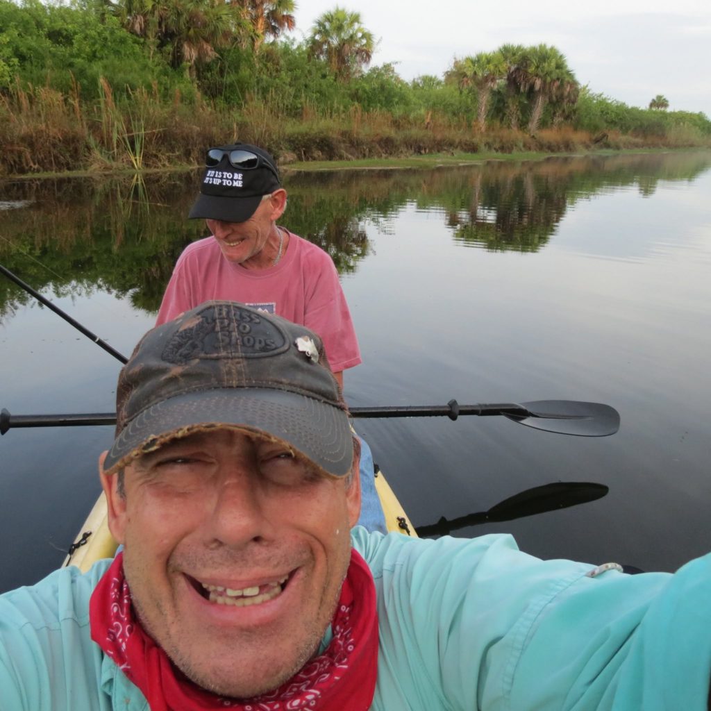Steve & Roy Fishing on the Kayak